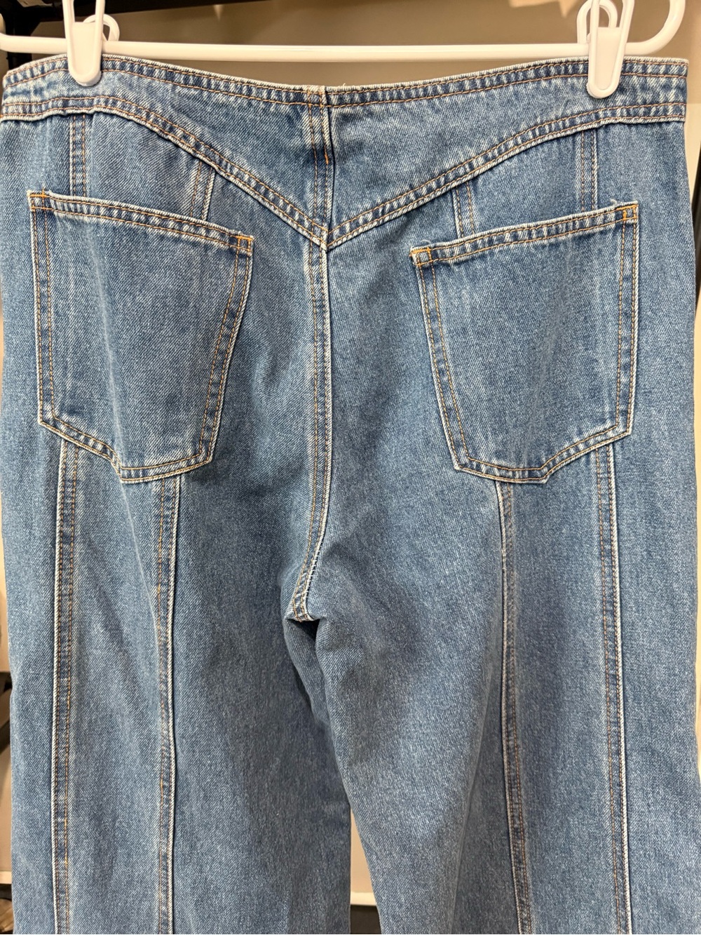 Lioness Day Dream Lace-Up Wide Leg Jeans NWT Blue Denim Size AU 12 / US 8 - Picture 4 of 11